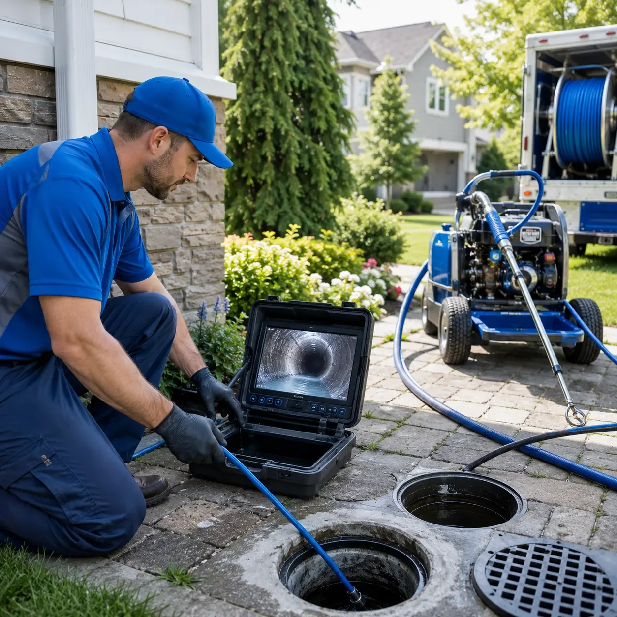 Outdoor drain cleaning professionals serving East Hampstead, NH