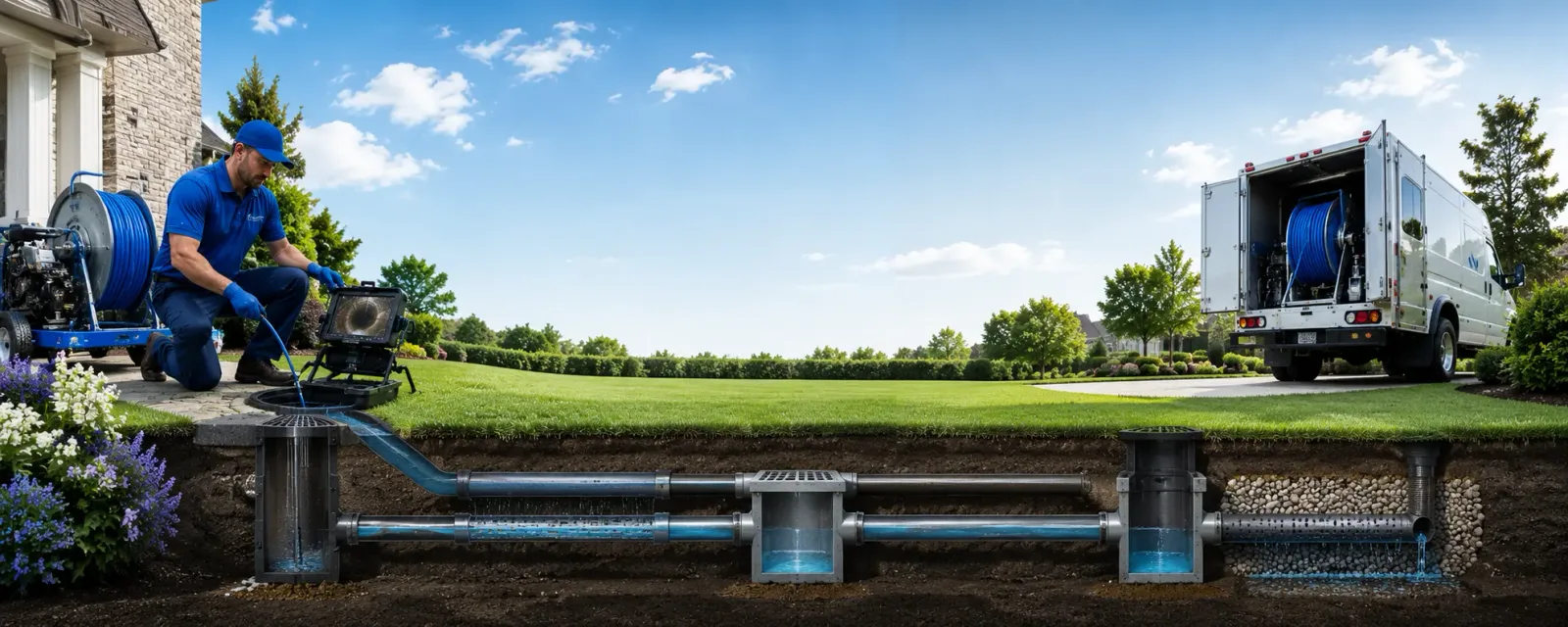Outdoor drain cleaning information for East Hampstead, NH